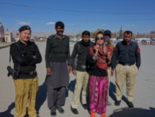 My fellow Swedish co-travellers in Quetta, Pakistan