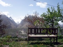 View from the breakfast table in Hunza, Pakistan